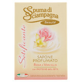 Rose and vanilla soap, 90 gr, Setificante, Spuma di Sciampagna