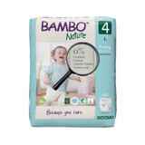 Pantaloni per pannolini n. 4, 7-14 kg, 20 pezzi, Bambo Nature
