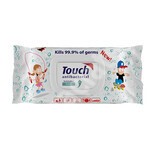Kids antibacterial wet wipes, 70 pieces, Touch