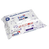 Violet antibacterial wet wipes, 70 pieces, Touch