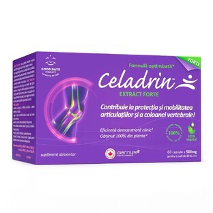 Celadrin Extract Forte 500 mg, 60 capsules, Good Days Therapy