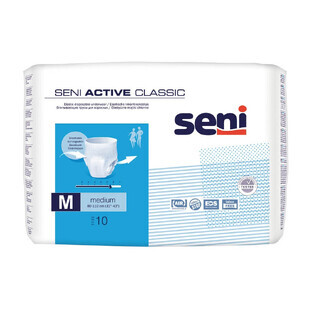 Absorbent elastic pantyhose, Medium, 10 pieces, Seni Active Classic
