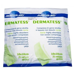 Dermatess Master-Aid sterile pads, 10X10 cm, 25 pieces, Pietrasanta Pharma
