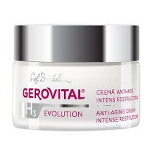 Concentrated anti-wrinkle cream with 3% hyaluronic acid, Gerovital H3 Evolution, 50 ml, Farmec Concentrated anti-wrinkle cream with 3% hyaluronic acid, Gerovital H3 Evolution, 50 ml, Farmec