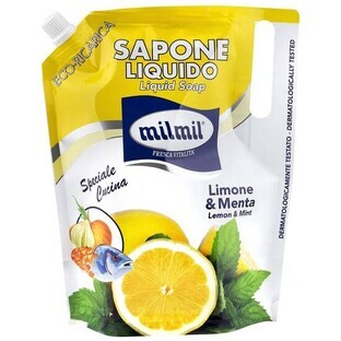 Liquid soap refill Lemon &amp; Mint, 900 ml, Milmil