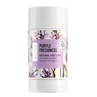 Natural Deodorant Stick without aluminium, with lavender and bergamot, Purple Freshness, 50 ml, Biobaza