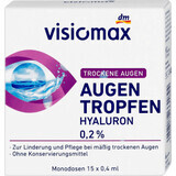 Visiomax Eye drops with hyaluron, 15 ml