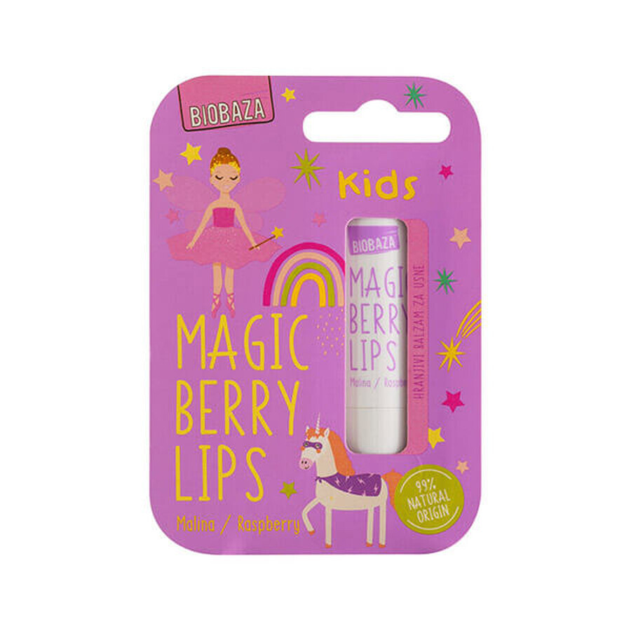 Cumpără Balsam natural pentru buze, pentru copii, cu aroma de zmeura si uleiuri naturale, Biobaza, 4,5 g Balsam natural pentru buze, pentru copii, cu aroma de zmeura si uleiuri naturale, Biobaza, 4,5 g