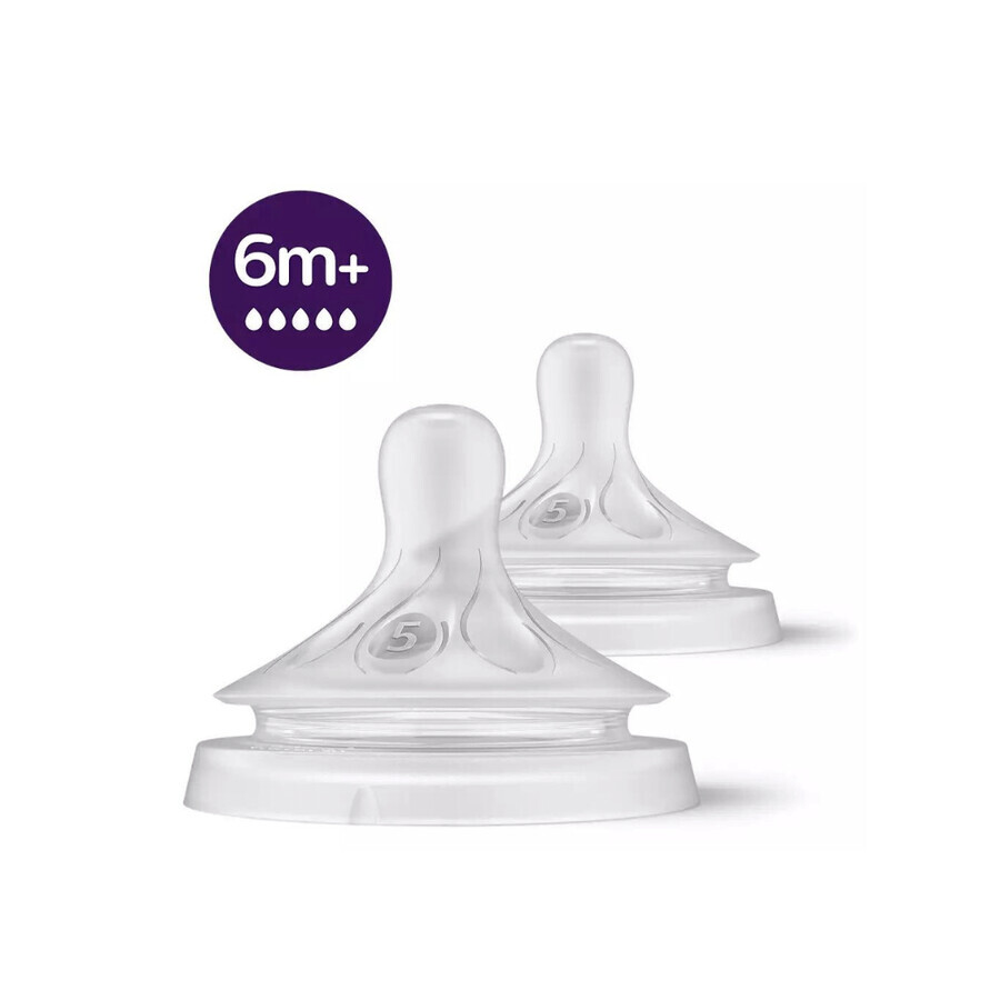 Natural Response Fast Flow Teat, 6 months+, Philips Avent