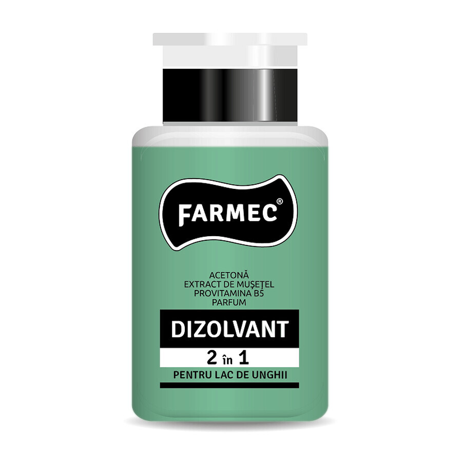 2 in 1 Nail Polish Remover with Chamomile and Vitamin B6, 150 ml, Farmec