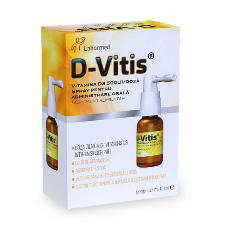 Winkel op D-Vitis 500UI, 1 spuitflacon 10ml, Labormed D-Vitis 500UI, 1 spuitflacon 10ml, Labormed