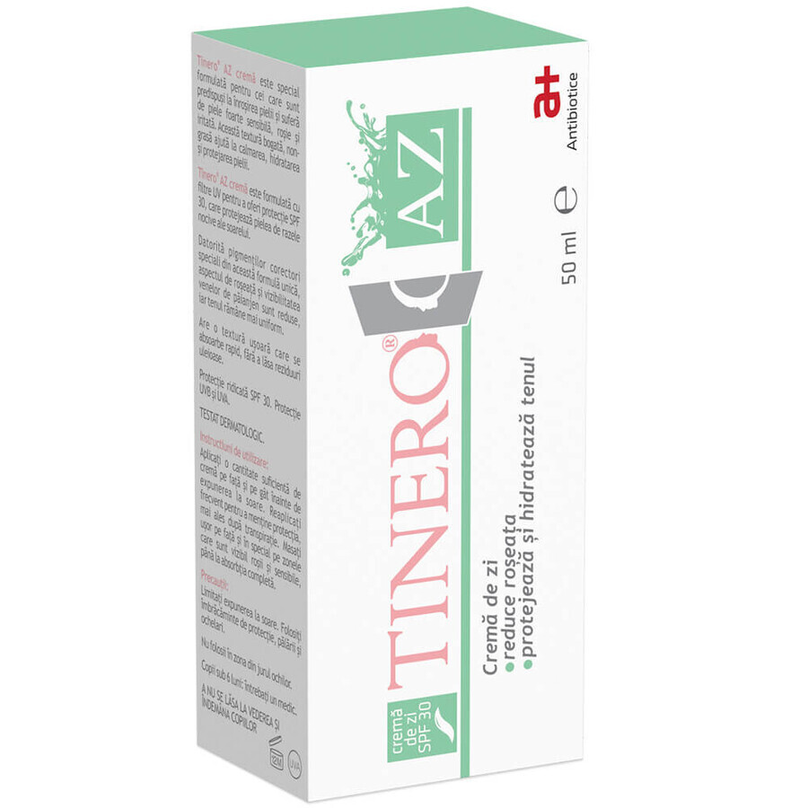 Buy Tinero Day Cream SPF 30, 50 ml, Antibiotice SA Tinero Day Cream SPF 30, 50 ml, Antibiotice SA