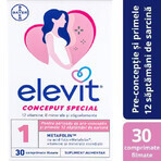 Elevit 1, Multivitamine pentru perioada de pre-conceptie si sarcina – Primul trimestru de sarcina, 30 comprimate, Bayer Elevit 1, Multivitamine pentru perioada de pre-conceptie si sarcina – Primul trimestru de sarcina, 30 comprimate, Bayer