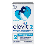 Elevit 2, Multivitamine pentru Sarcina – Trimestrul 2 si 3 de sarcina, 30 capsule, Bayer Elevit 2, Multivitamine pentru Sarcina – Trimestrul 2 si 3 de sarcina, 30 capsule, Bayer