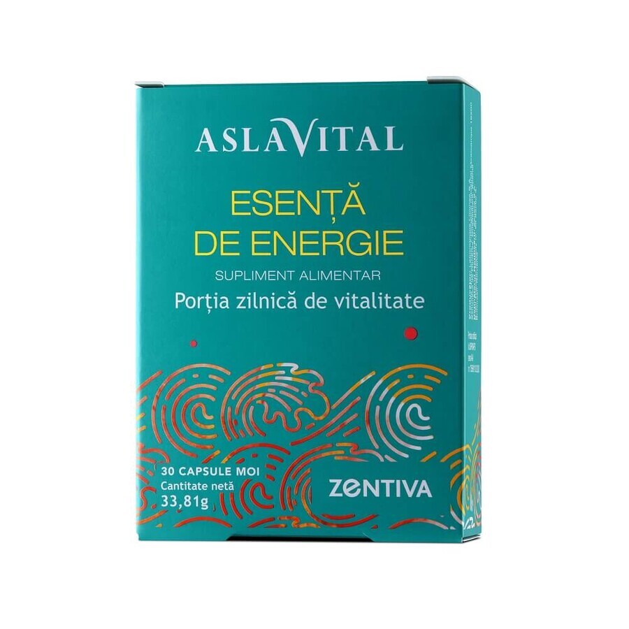 Essence of Energy, Aslavital Daily Vitality Portion, 30 softgels, Zentiva