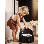 Olita cu protectie spate Potty Chair, Black-White, BabyBjorn Olita cu protectie spate Potty Chair, Black-White, BabyBjorn