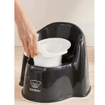 Olita cu protectie spate Potty Chair, Black-White, BabyBjorn Olita cu protectie spate Potty Chair, Black-White, BabyBjorn