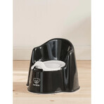 Olita cu protectie spate Potty Chair, Black-White, BabyBjorn Olita cu protectie spate Potty Chair, Black-White, BabyBjorn