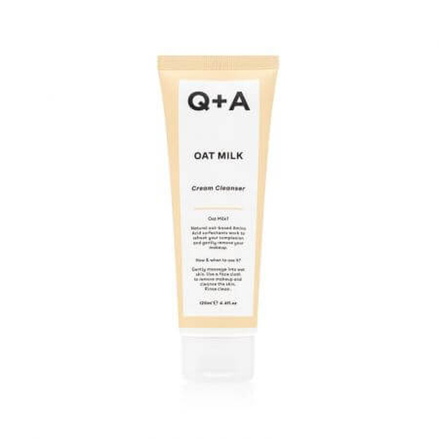 Cleansing cream with oat milk, 125 ml, Q+A