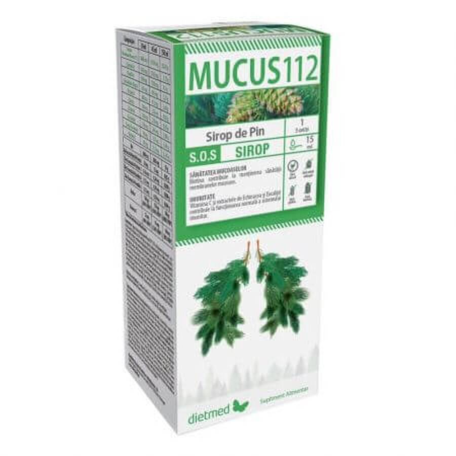 Pine syrup Mucus 112, 150 ml, Dietmed