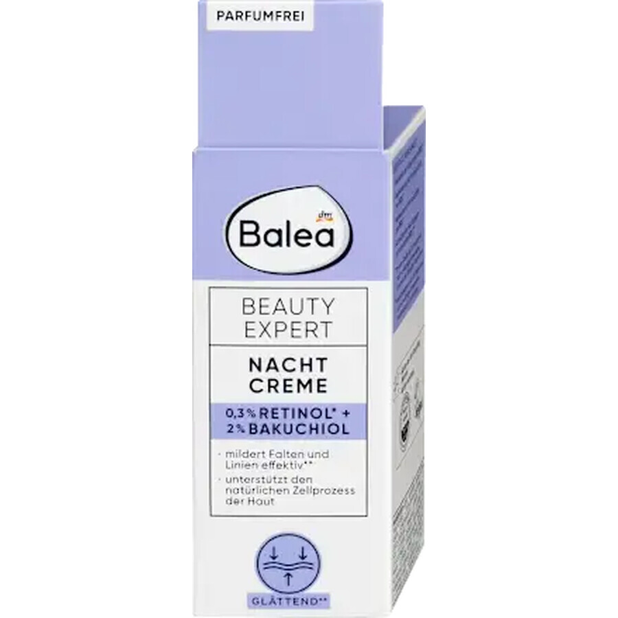 Balea Night Cream with retinol and bakuchiol, 30 ml