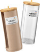 Ebelin Storage container for cleansing pads with bamboo lid, 1 pc