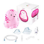 Vitammy Gattino A1503 aerosol machine, nebulizer with compressor, pediatric and adult mask, Pink Vitammy Gattino A1503 aerosol machine, nebulizer with compressor, pediatric and adult mask, Pink