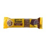 Dark chocolate sesame bar, 30 g, Solaris