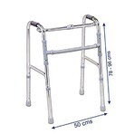 Cadre de marche pliant, réglable en hauteur et fonction stepper PR-440, 1 pièce, Biogenetix Cadre de marche pliant, réglable en hauteur et fonction stepper PR-440, 1 pièce, Biogenetix