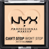 Nyx Professional MakeUp Powder Can't Stop Won't Stop Mattifying 2 Light, 6 g