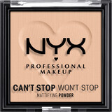 Nyx Professional MakeUp Powder Can't Stop Won't Stop Mattifying 3 Light Medium, 6 g