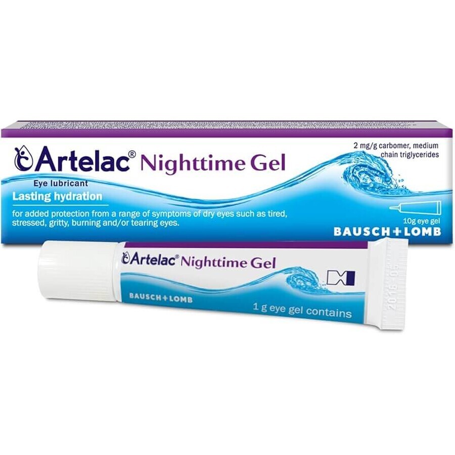 Artelac Nighttime eye gel, 3 x 10 g, Bausch + Lomb