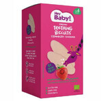 Organic teething biscuits with strawberries, +6 months, 20g, Hey Baby Organic teething biscuits with strawberries, +6 months, 20g, Hey Baby