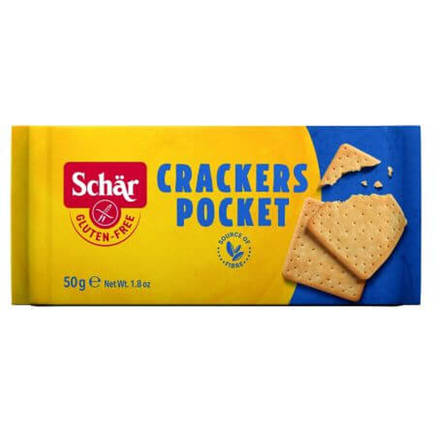 Crakers Poket gluten-free biscuits, 50 g, Dr. Schar