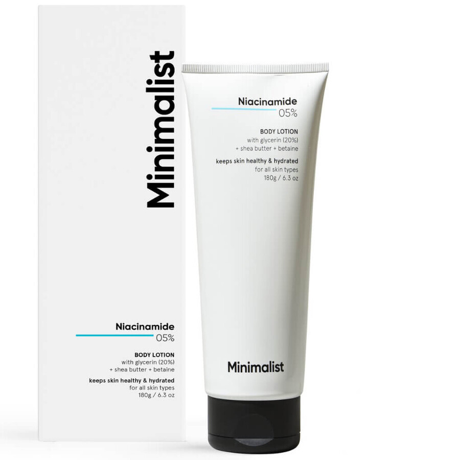Body Lotion with 5% Niacinamide, 180 g, Minimalist