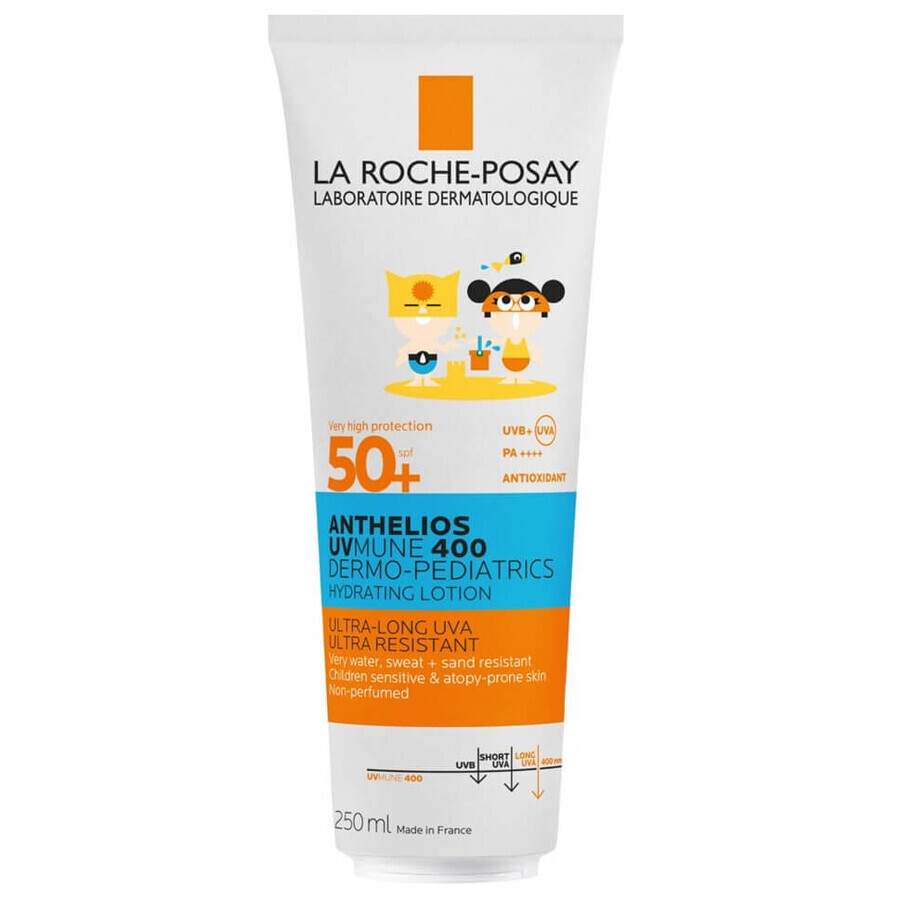 Anthelios Dermo-Pediatrics Moisturizing Lotion with SPF 50+ for children's face and body, 250 ml, La Roche-Posay