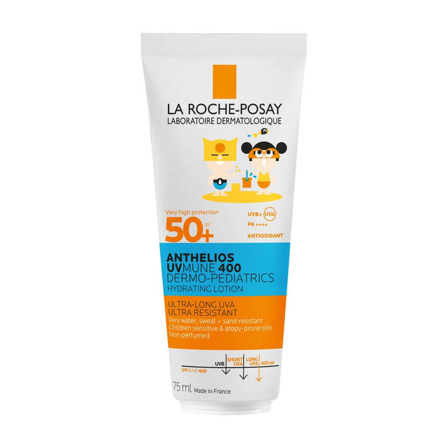 Anthelios Dermo-Pediatrics Moisturizing Lotion with SPF 50+ for children's face and body, 75 ml, La Roche-Posay