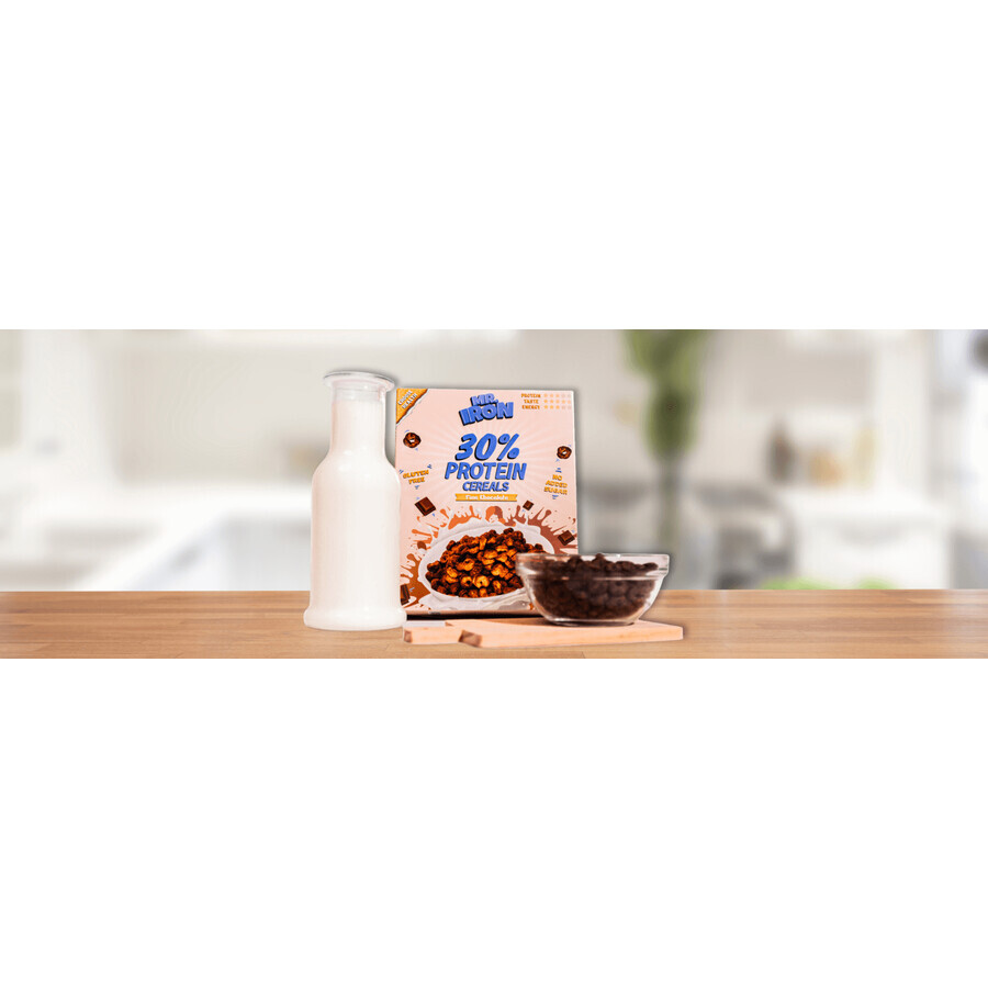 Chocolate protein cereal, vegan, sugar-free and gluten-free, 250 g, Mister Iron