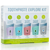 Explore Whitening Toothpaste Kit, multifunctional, 5 flavors, Beconfident, 125 ml (5 x 25)