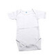 Rib short sleeve cotton bodysuit, 3-6 months, White, Baltic Baby
