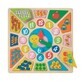 Wooden educational clock, New Classic Toys