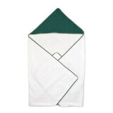 Muslin Puzzle Baby Cotton Hooded Towel, 75x75cm, Green, Amy