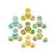 Association game Animals - Food, living environment and babies, +3 years, Goki