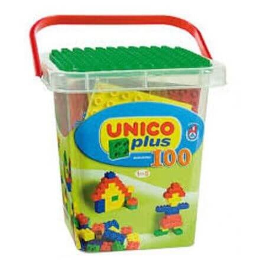 Building set Unico Plus, 100 pieces, +18 months, A. Haberkorn