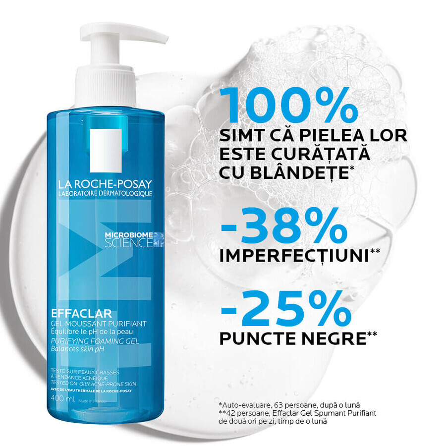 La Roche-Posay Effaclar - Gel Anti-imperfezioni Schiumogeno Purificante, 400ml