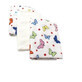 Finetet diaper with butterfly pattern, 75x75 cm, 3 pcs, Baltic Bebe