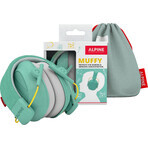 Foldable headphones for children, 5-16 years, Green, Alpine Foldable headphones for children, 5-16 years, Green, Alpine