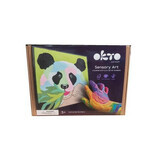 Colouring set with clay, 29 x 29 cm, Panda, Okto