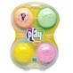 Glitter modelling foam, 4 pcs, Playfoam