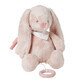 Musical toy plush bunny Pomme, 30 cm, Pink, Nattou